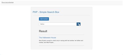 PHP: Search.
